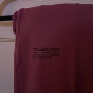 TALENTLESS Dusty Red Sweatpants
